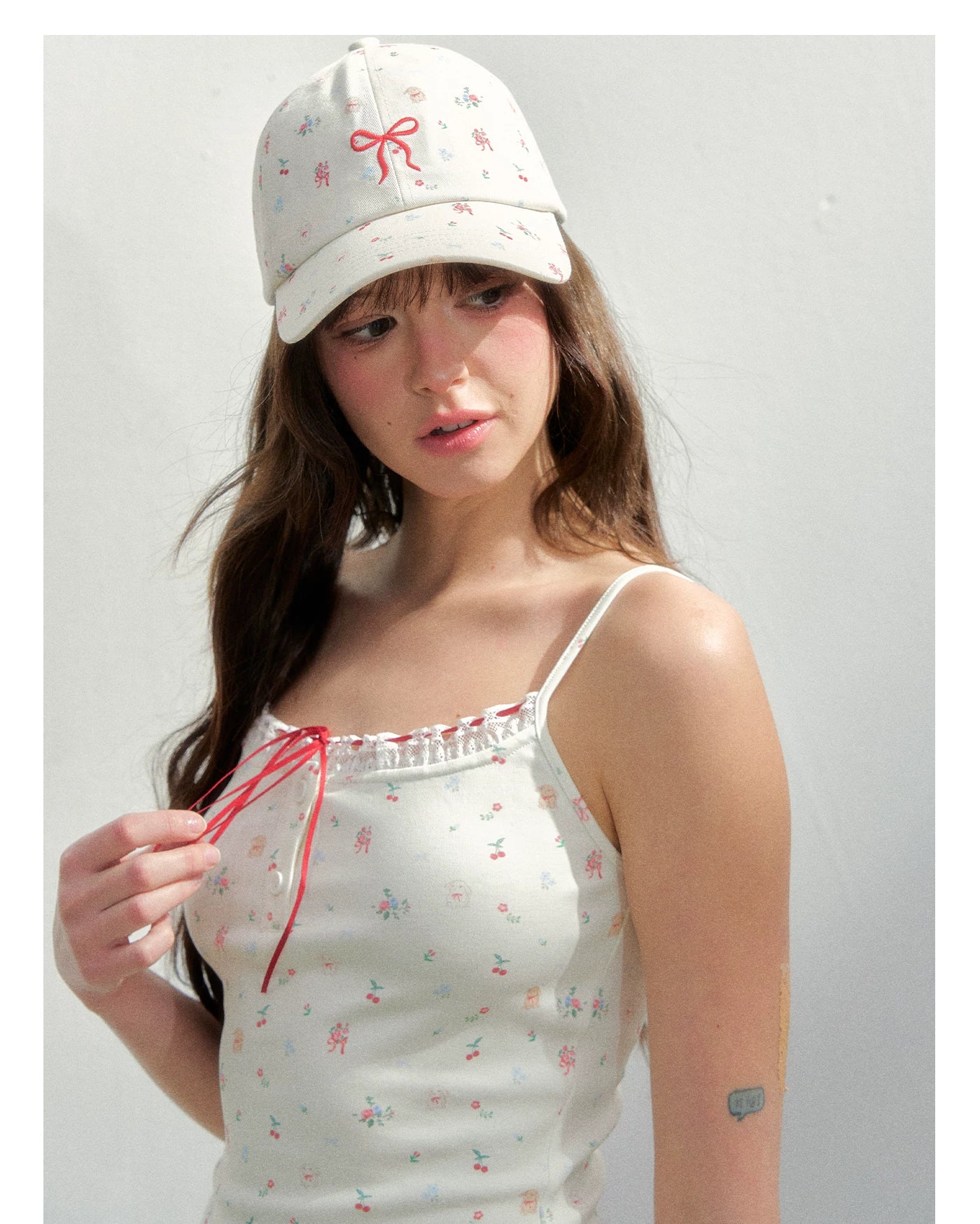 Vintage Floral Embroidered Girl Baseball Cap