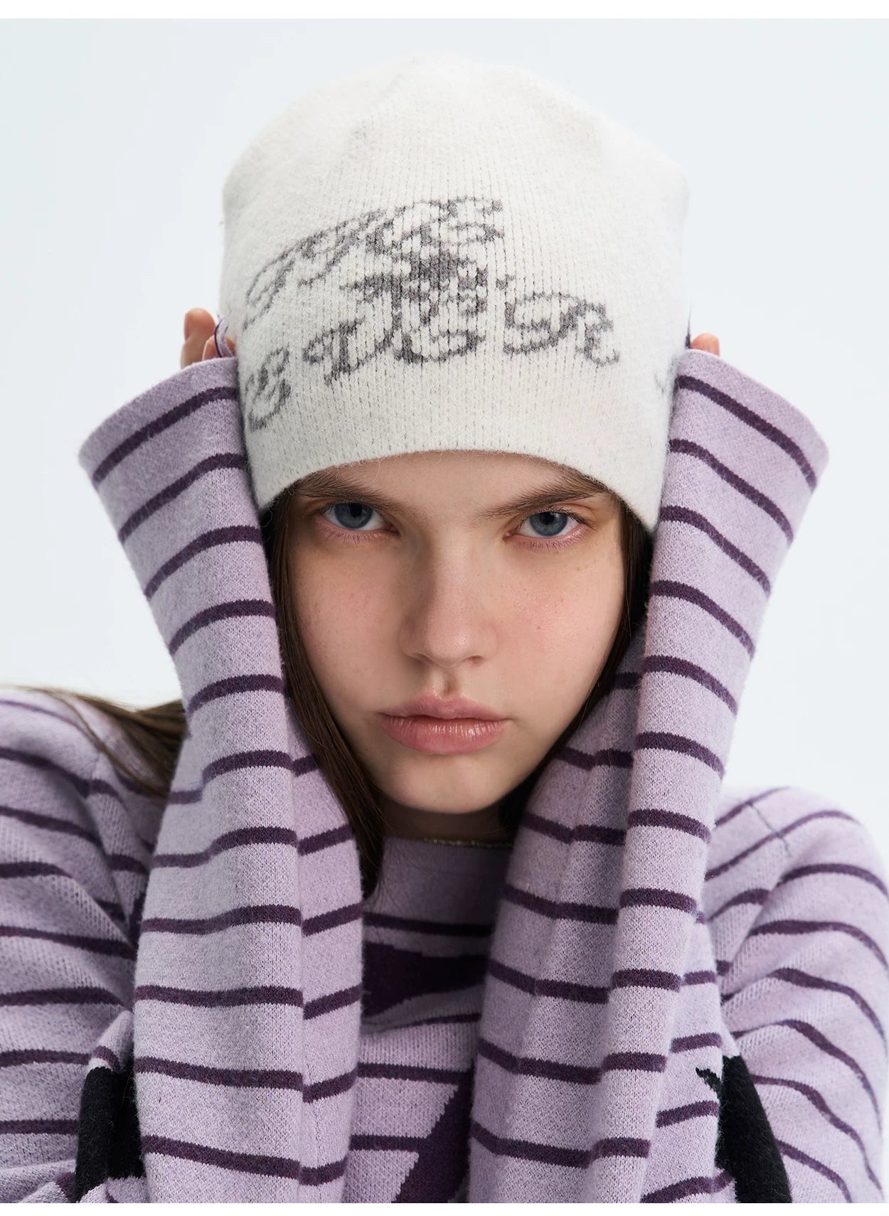 Retro Jacquard Knit Beanie