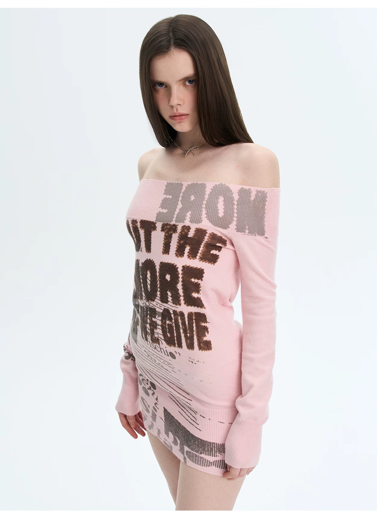 Vintage Printed Knit Dress