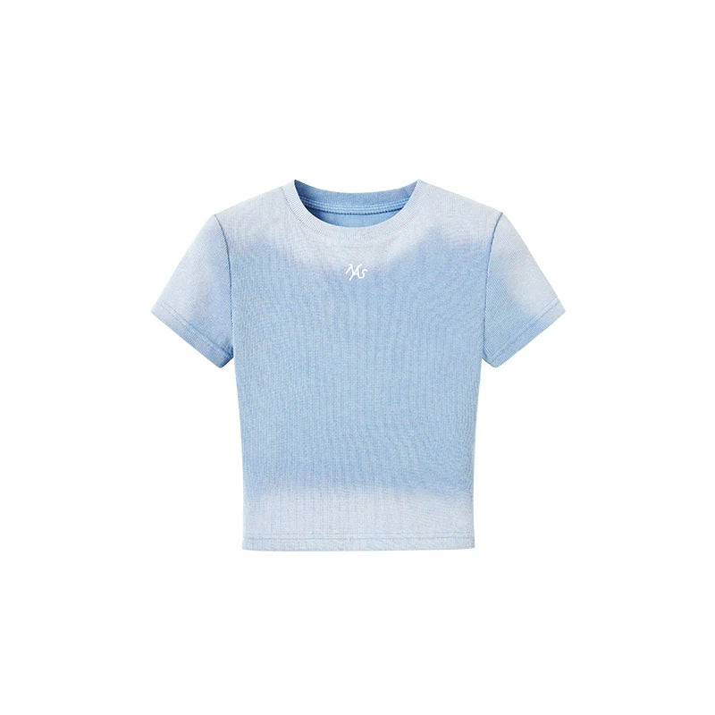 Equestrian Crest Fitted Crop T-Shirt