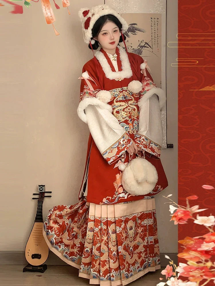 (Final Sale)"九霄龙吟"Ming-Dynasty Hanfu Set