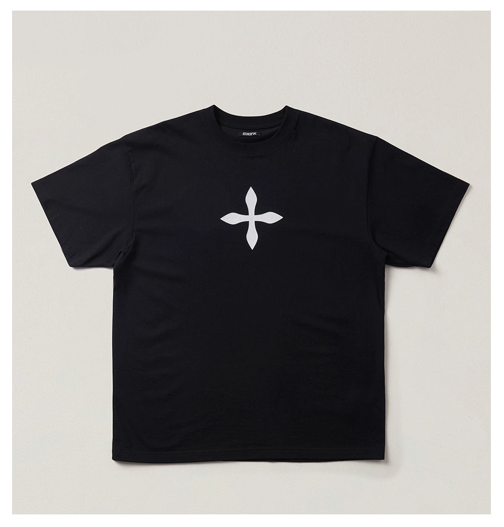 Vintage Cross Compass Oversized Tee - CHINASQUAD