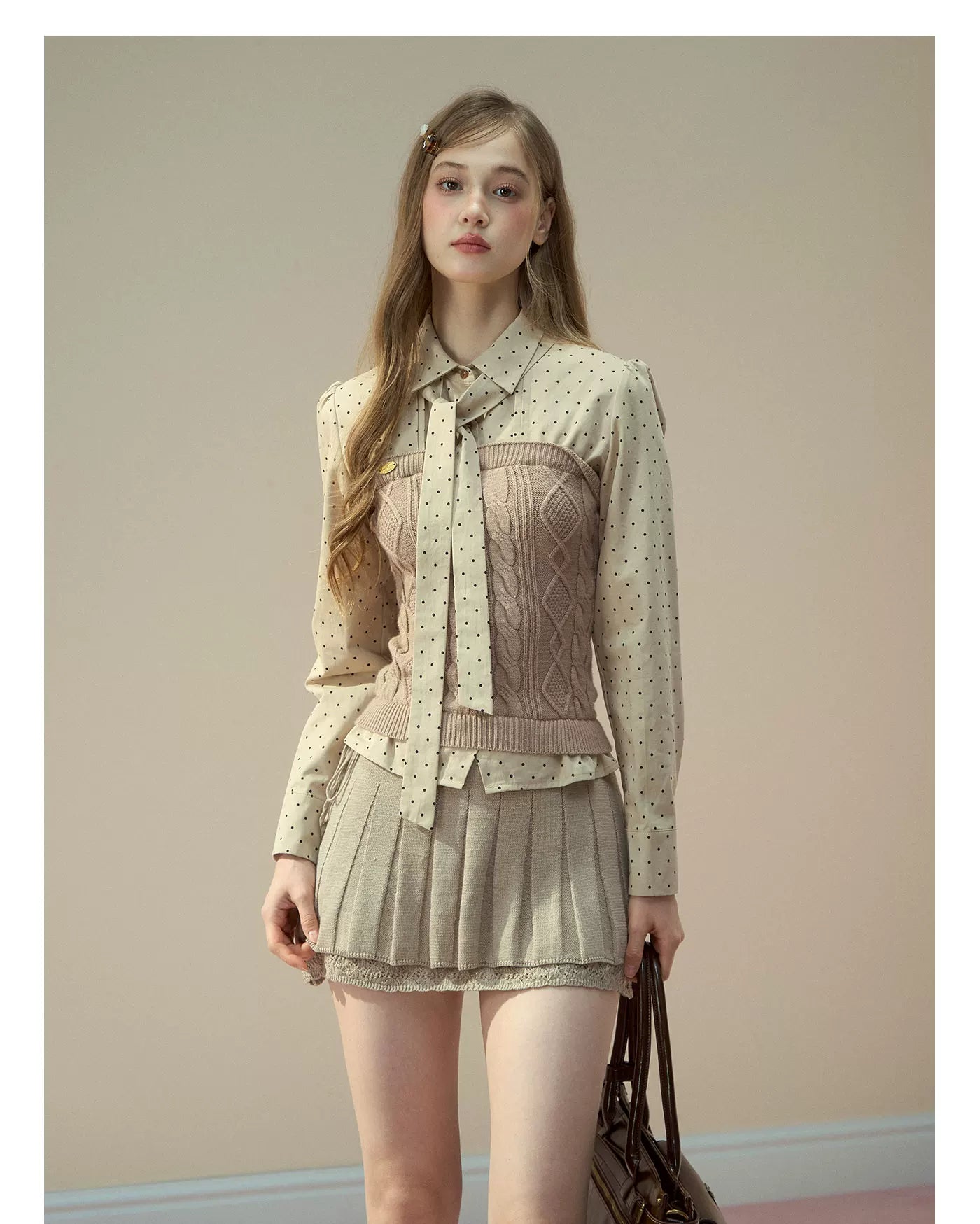 Polka Dot Preppy Shirt