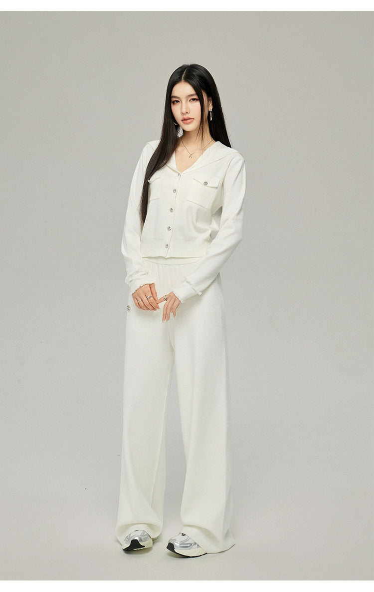 Large Lapel Knitwear Set - CHINASQUAD