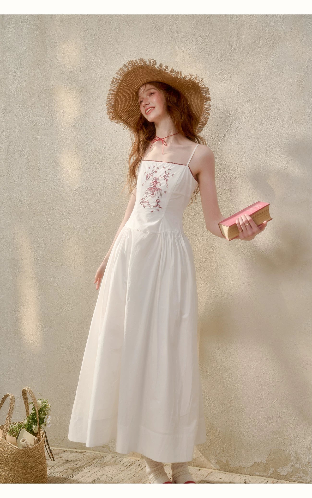 Soap Scent Cotton French White Dress