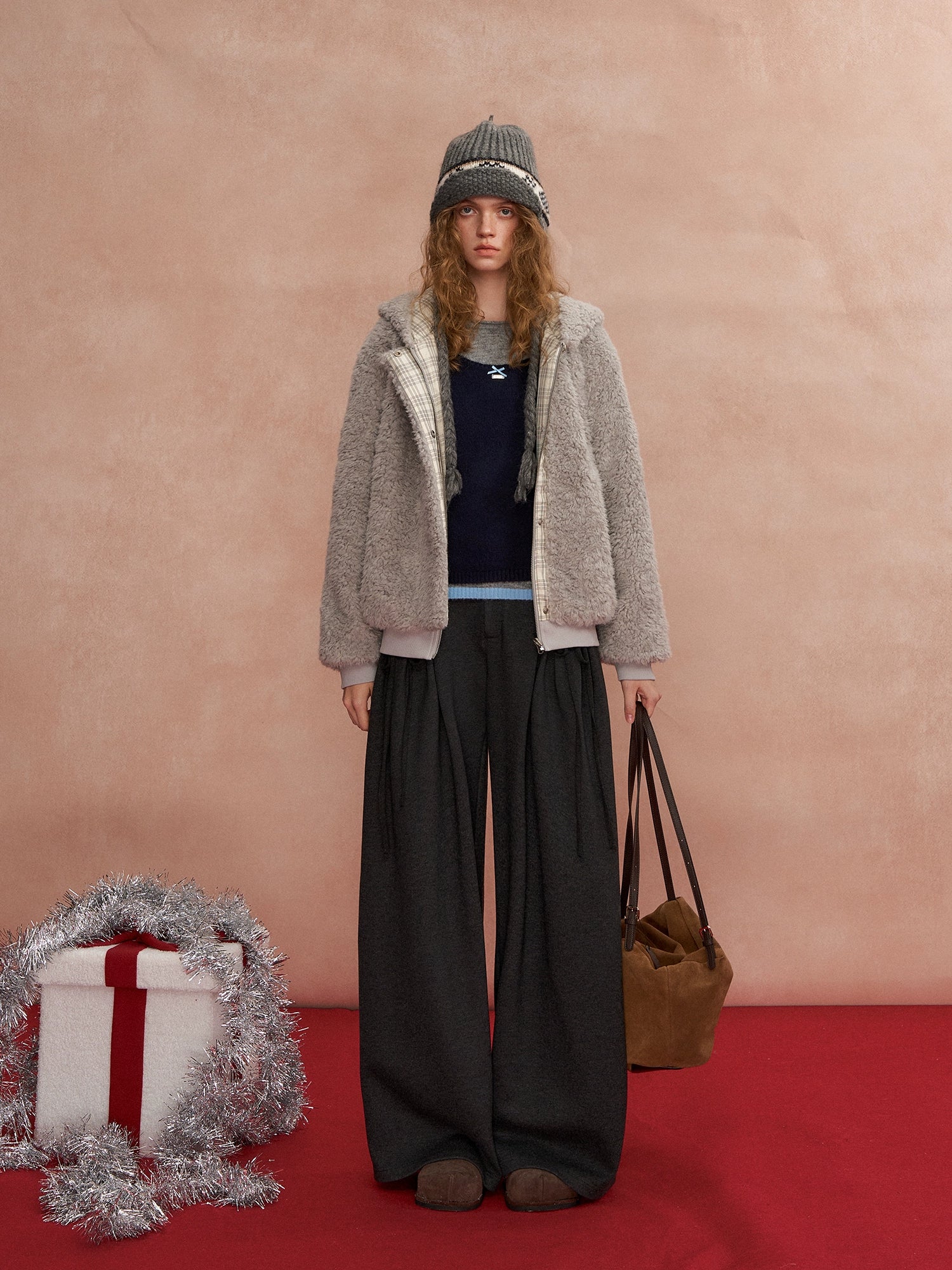 Reversible Hooded Sherpa Jacket