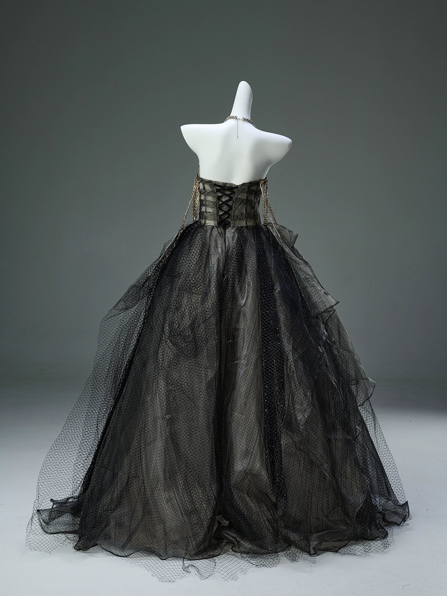 Arachnid Noir Couture Gown