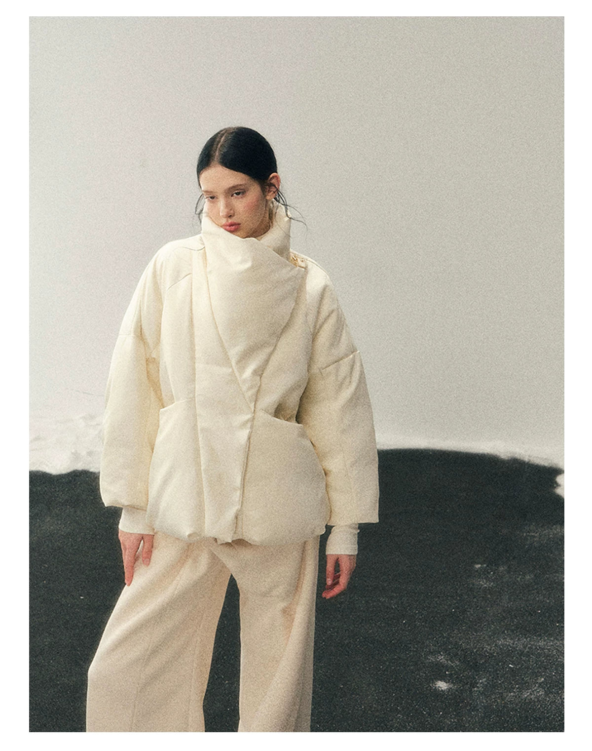 High Neck 90% Down Winter Puffer Jacket