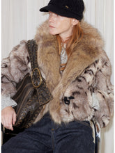Faux Fur Patchwork Short Winter Coat - CHINASQUAD