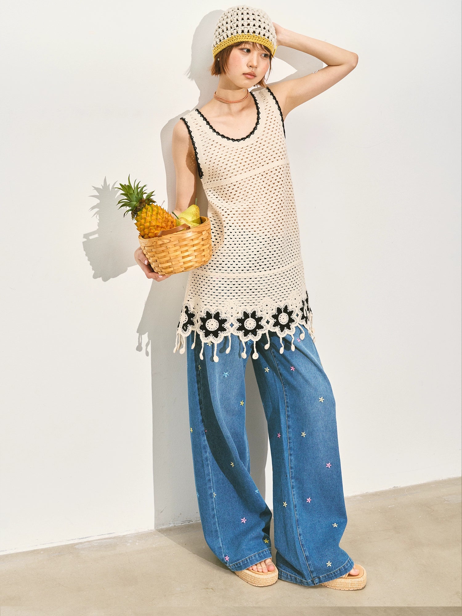 Lace Hollow Out Sleeveless Mini Dress - CHINASQUAD