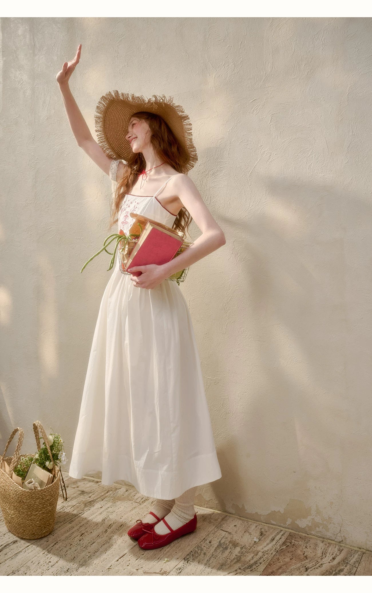 Soap Scent Cotton French White Dress