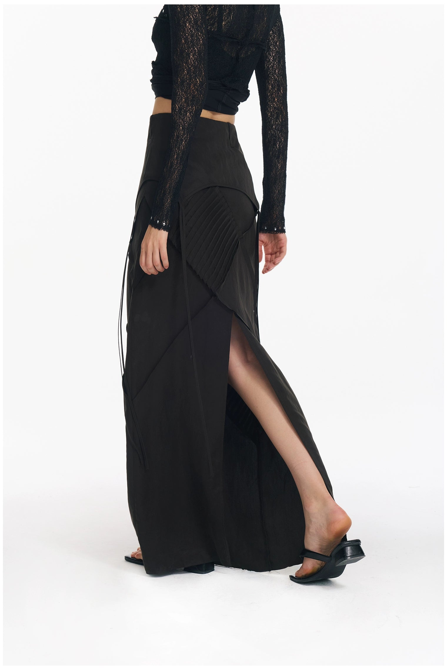 Retro Diamond Strap Low Waist Skirt