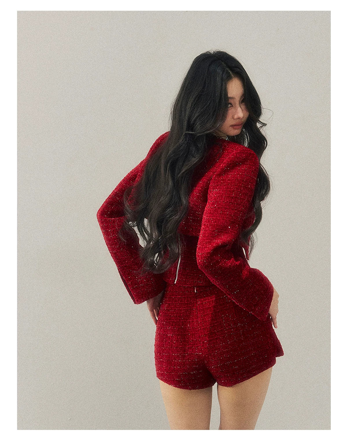 Tweed-Inspired Three-Piece Set