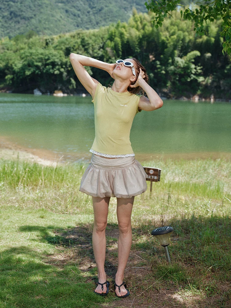 Lace-Soft Antibacterial Slim-Fit T-Shirt