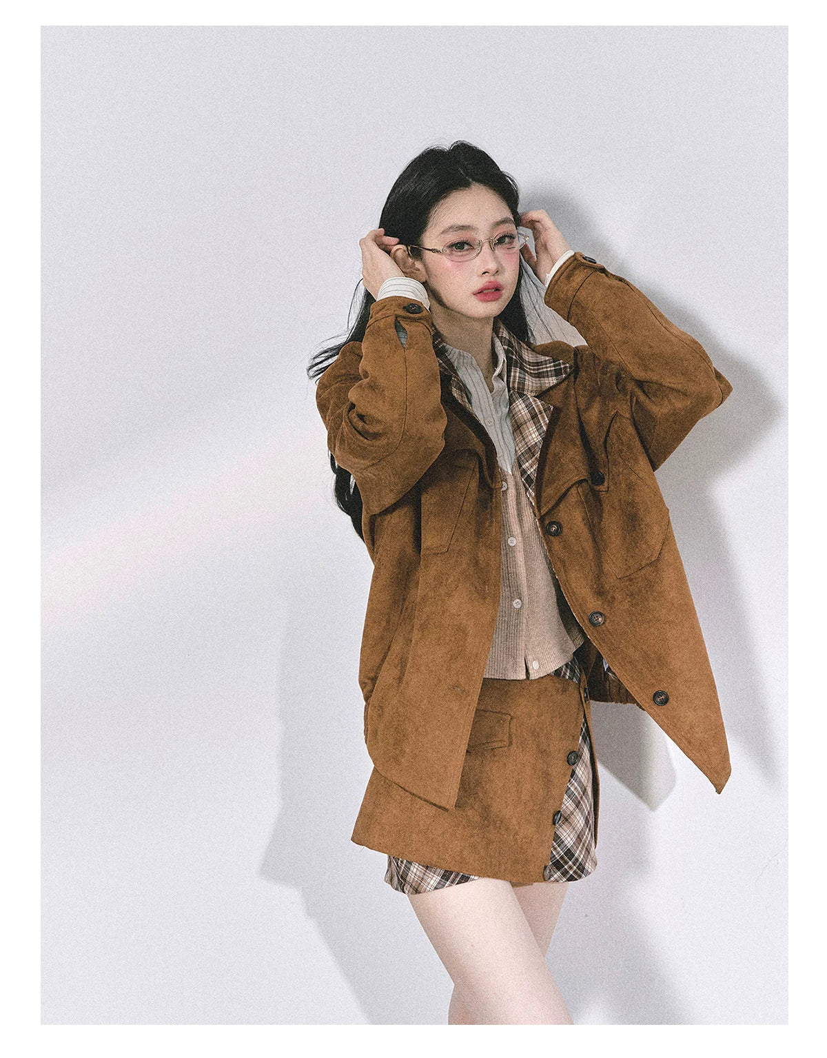 Two-Piece Jacket & Mini Skirt Set