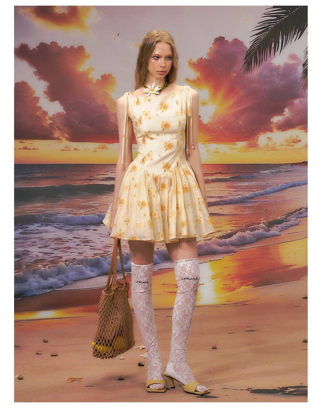 Floral One-Shoulder A-Line Mini Dress