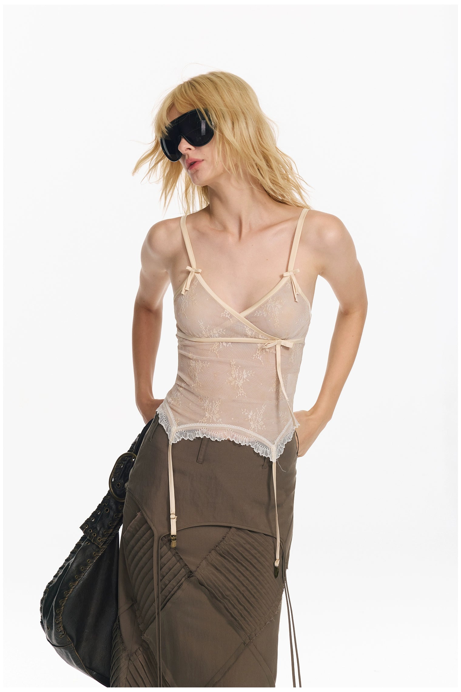 Butterfly Lace Mesh Tank Top
