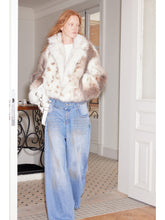 Faux Fur Patchwork Short Winter Coat - CHINASQUAD