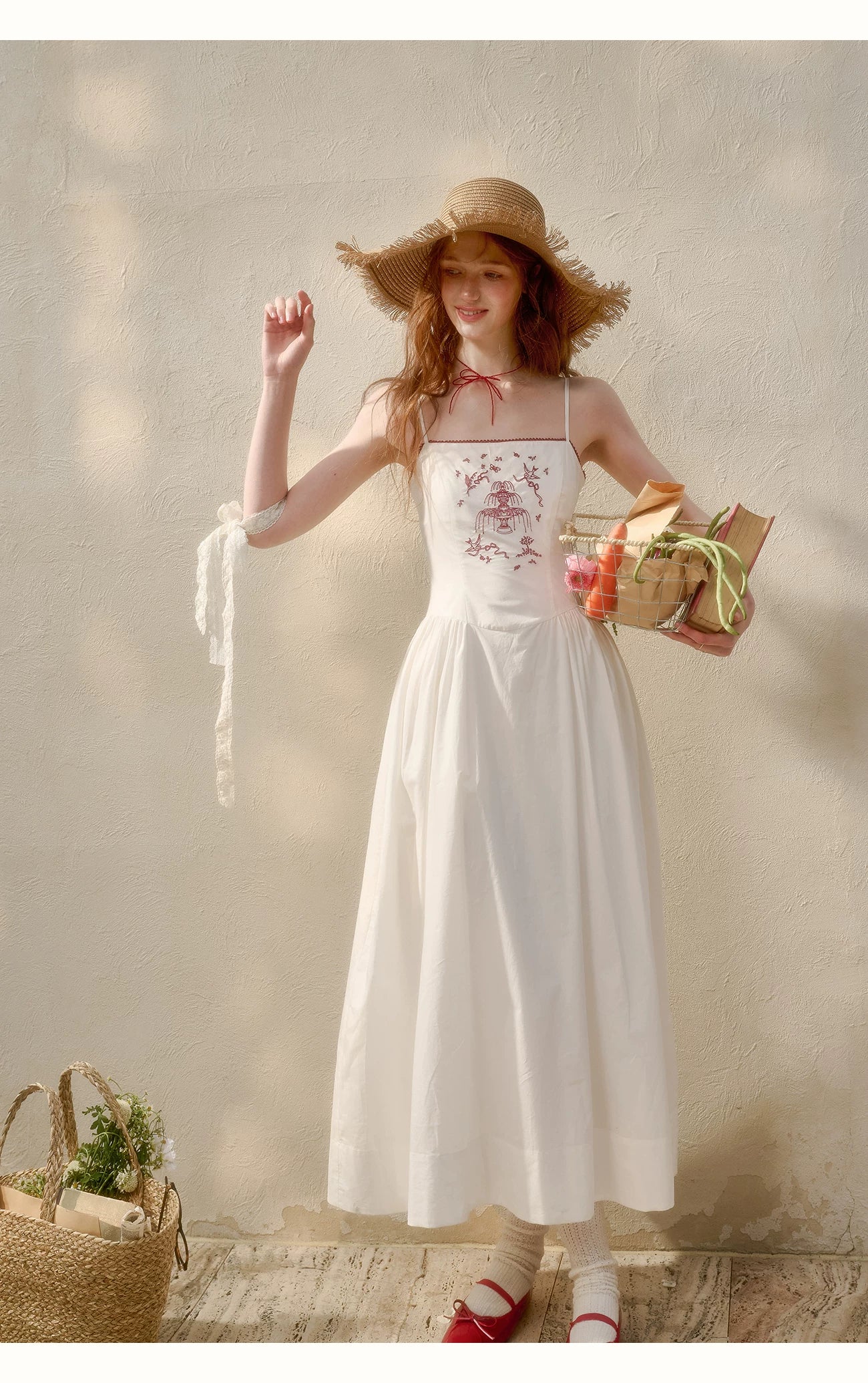 Soap Scent Cotton French White Dress
