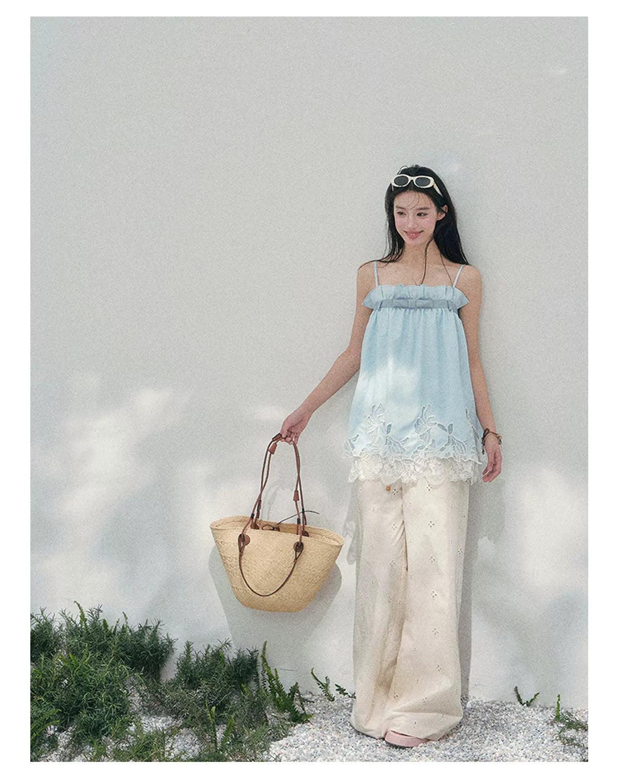 Bouquet Summer Lace Camisole Top