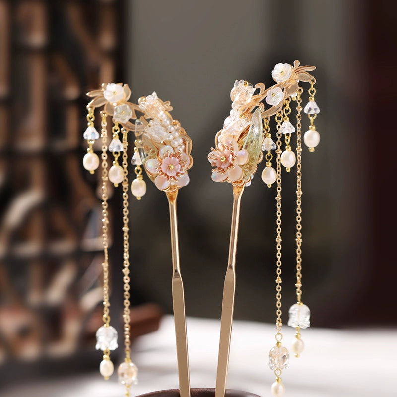 Handmade Osmanthus Dew Hanfu Hairpin - CHINASQUAD