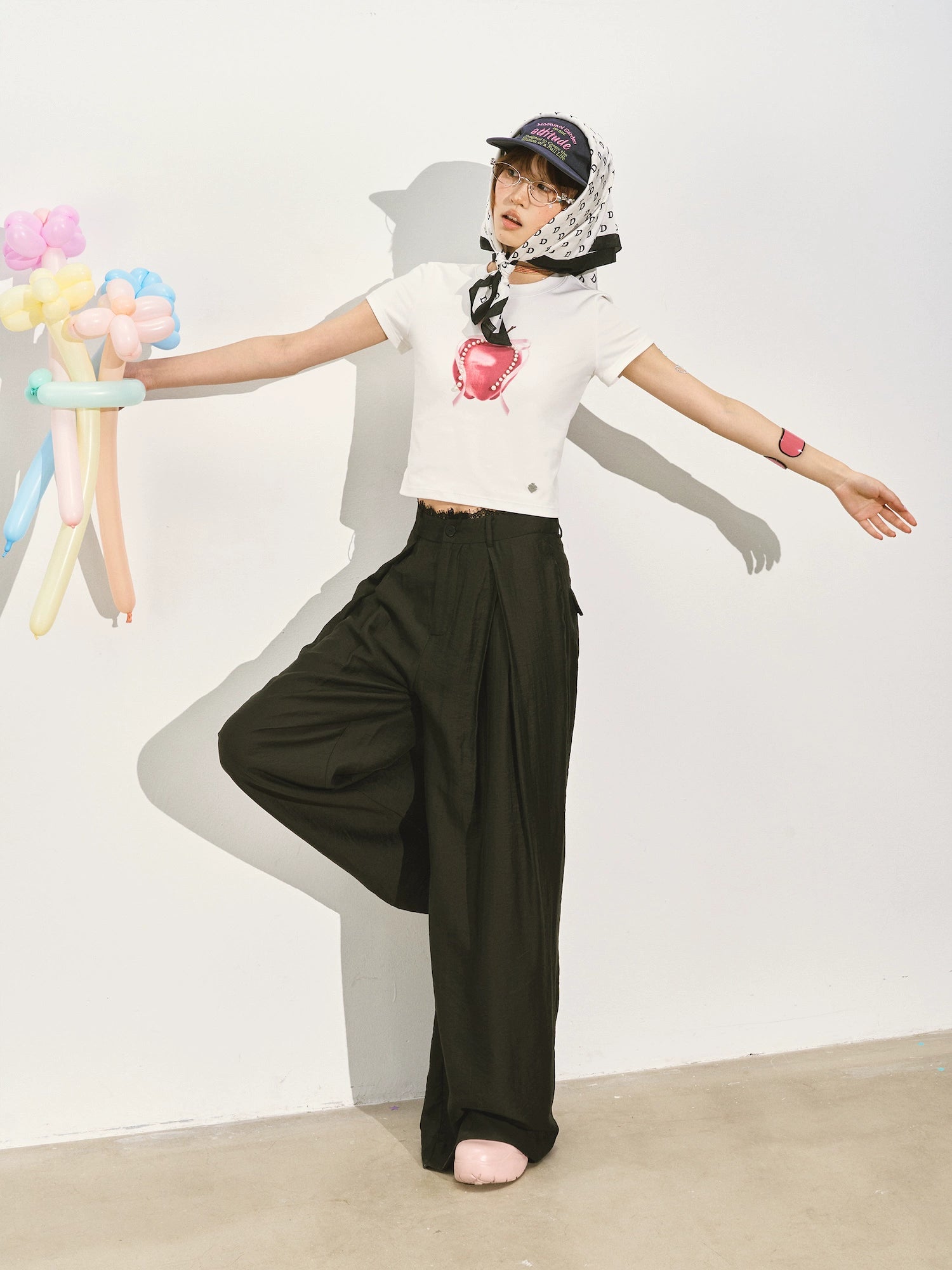 Suit Pleated Wide-Leg Pants - CHINASQUAD