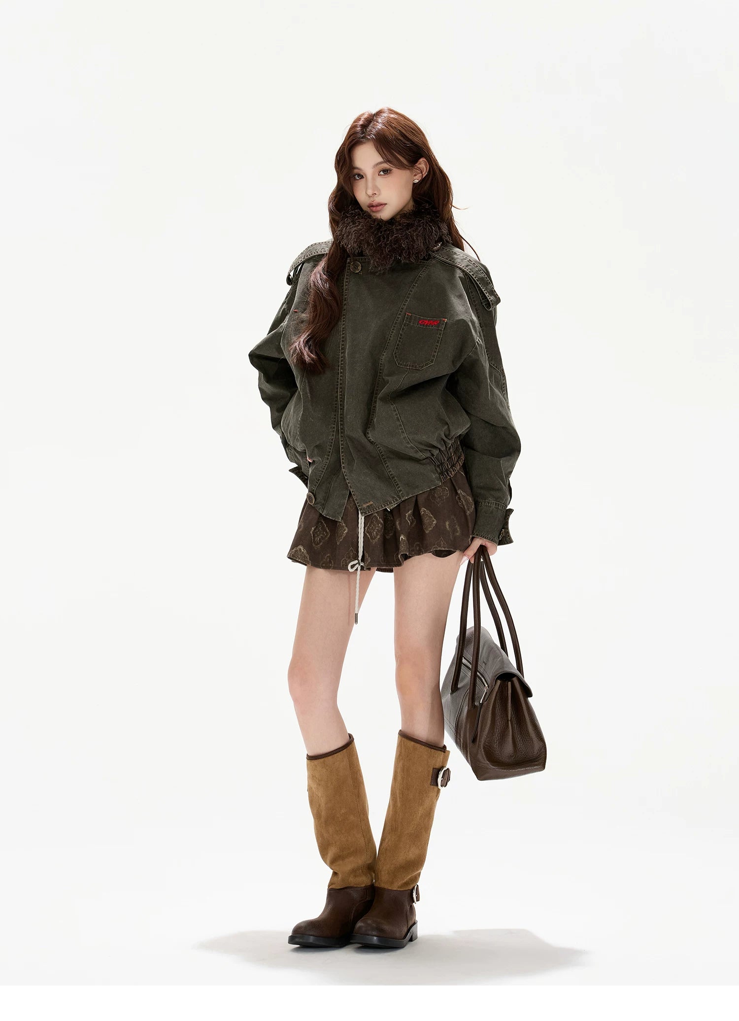 Vintage Heavy-Stitch Cotton Utility Jacket