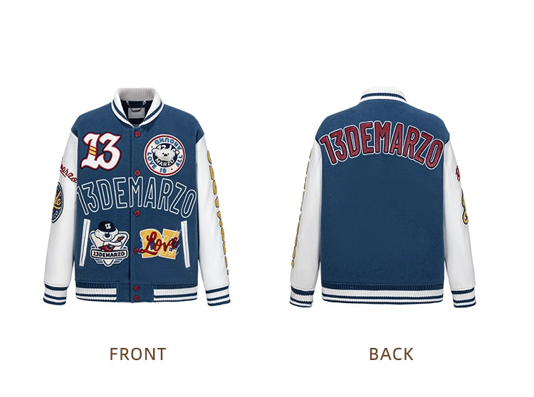 Doozoo Retro Instruments Baseball Jacket - CHINASQUAD