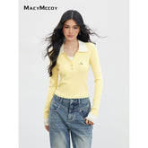 Contrast Faux-Layer T-shirt - CHINASQUAD