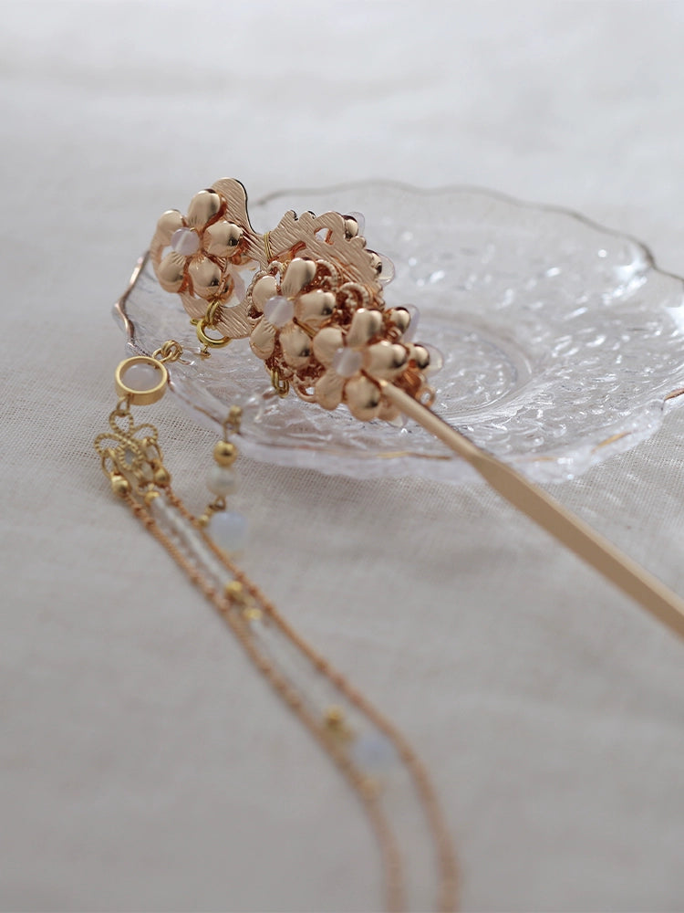 Ming Dynasty Tassels Handmade Hanfu Hairpin - CHINASQUAD