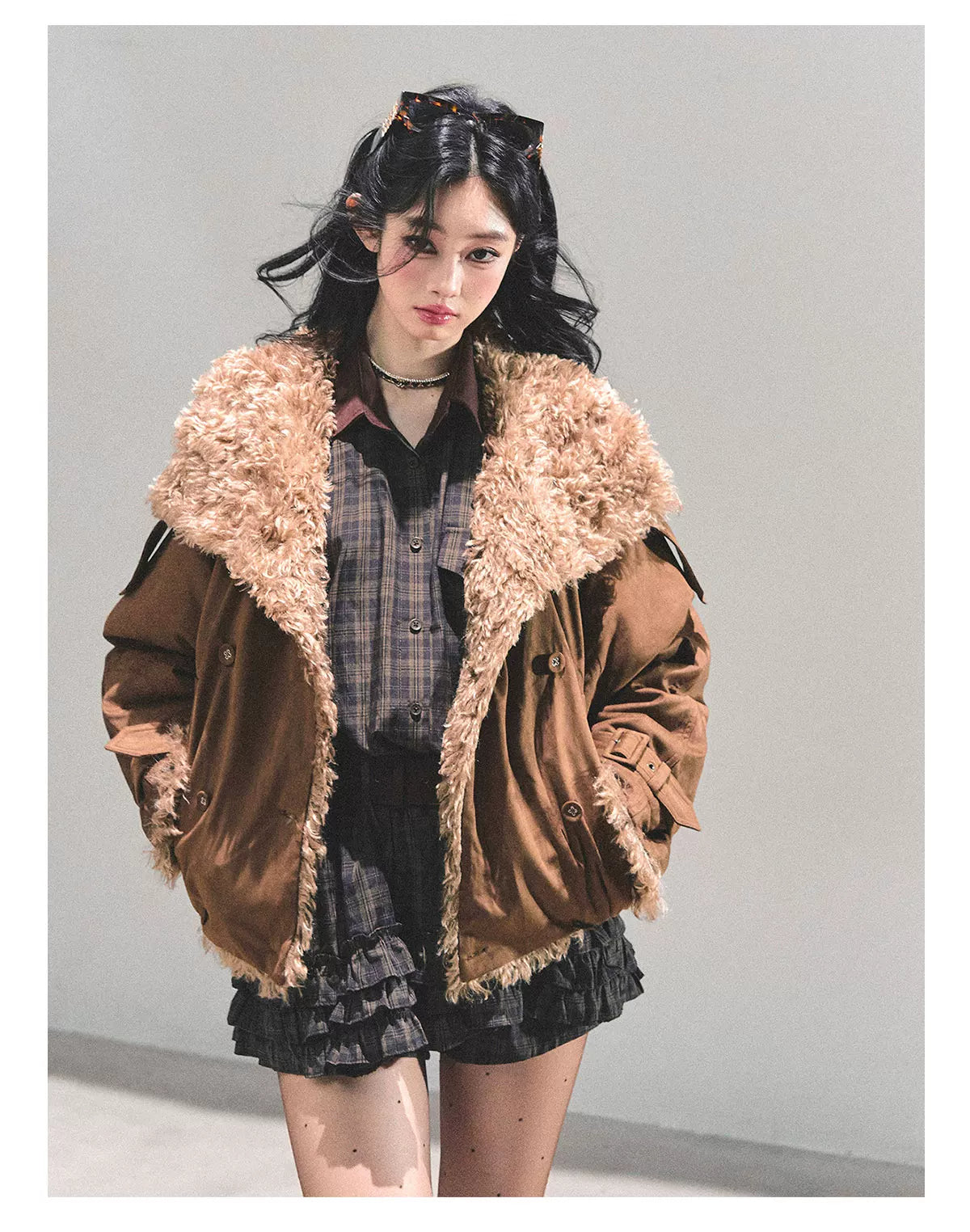 Shearling Winter Puffer Jacket