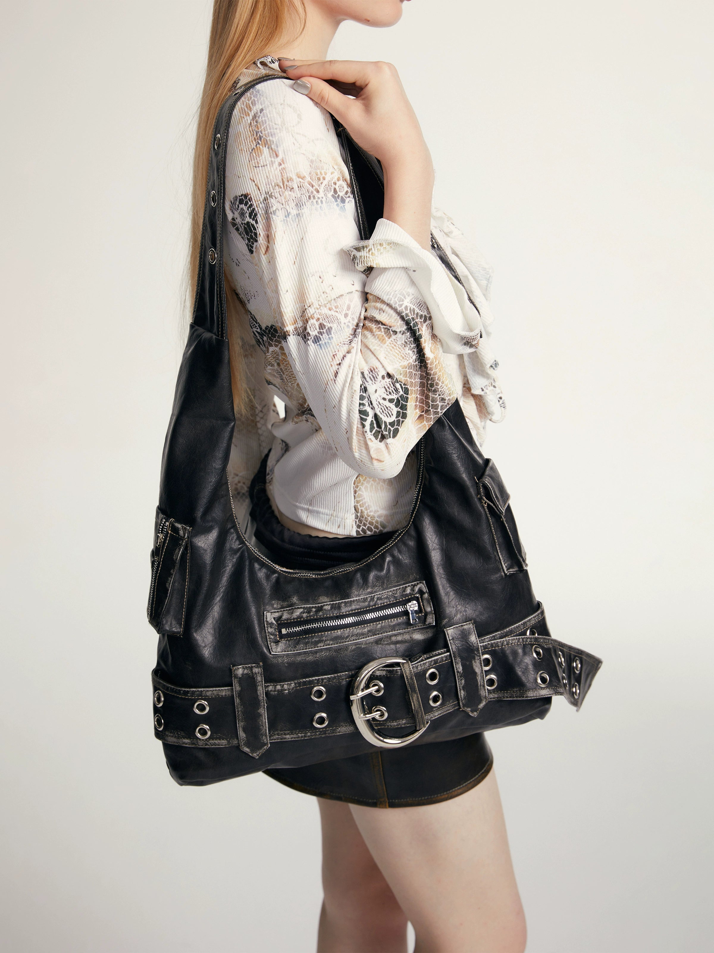 Functional Retro Shoulder Bag - CHINASQUAD