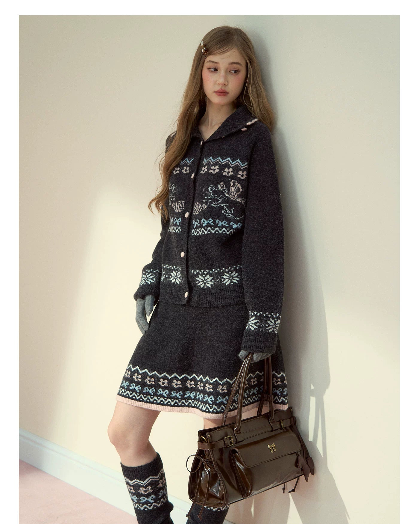 Vintage Glossy Leather Tote Bag - CHINASQUAD