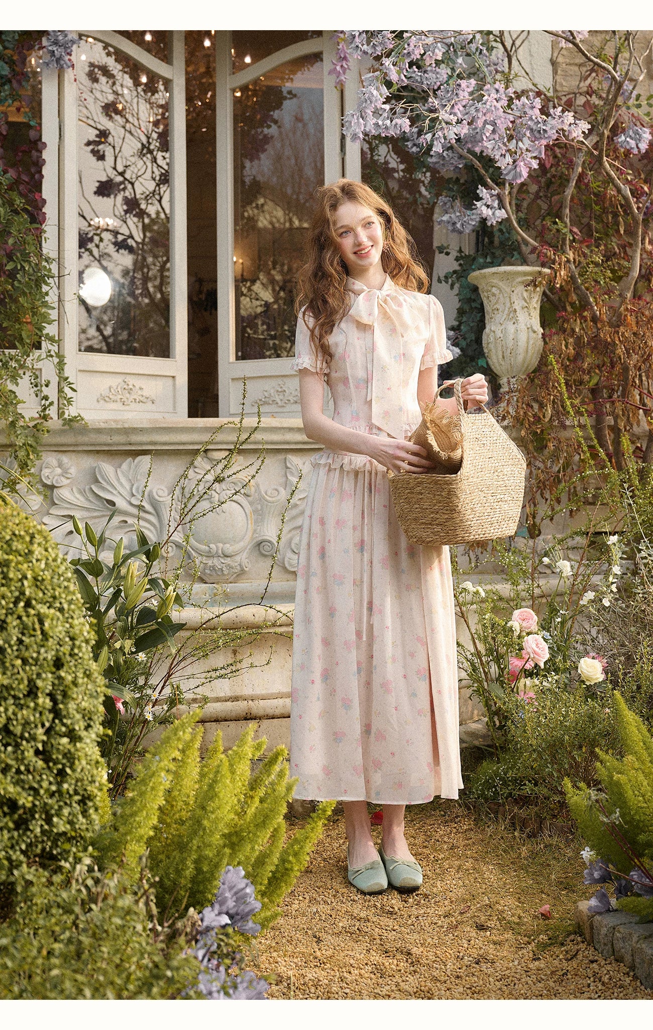 Island Holiday Chiffon Printed Set