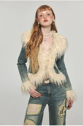 Denim Plush Jacket - CHINASQUAD