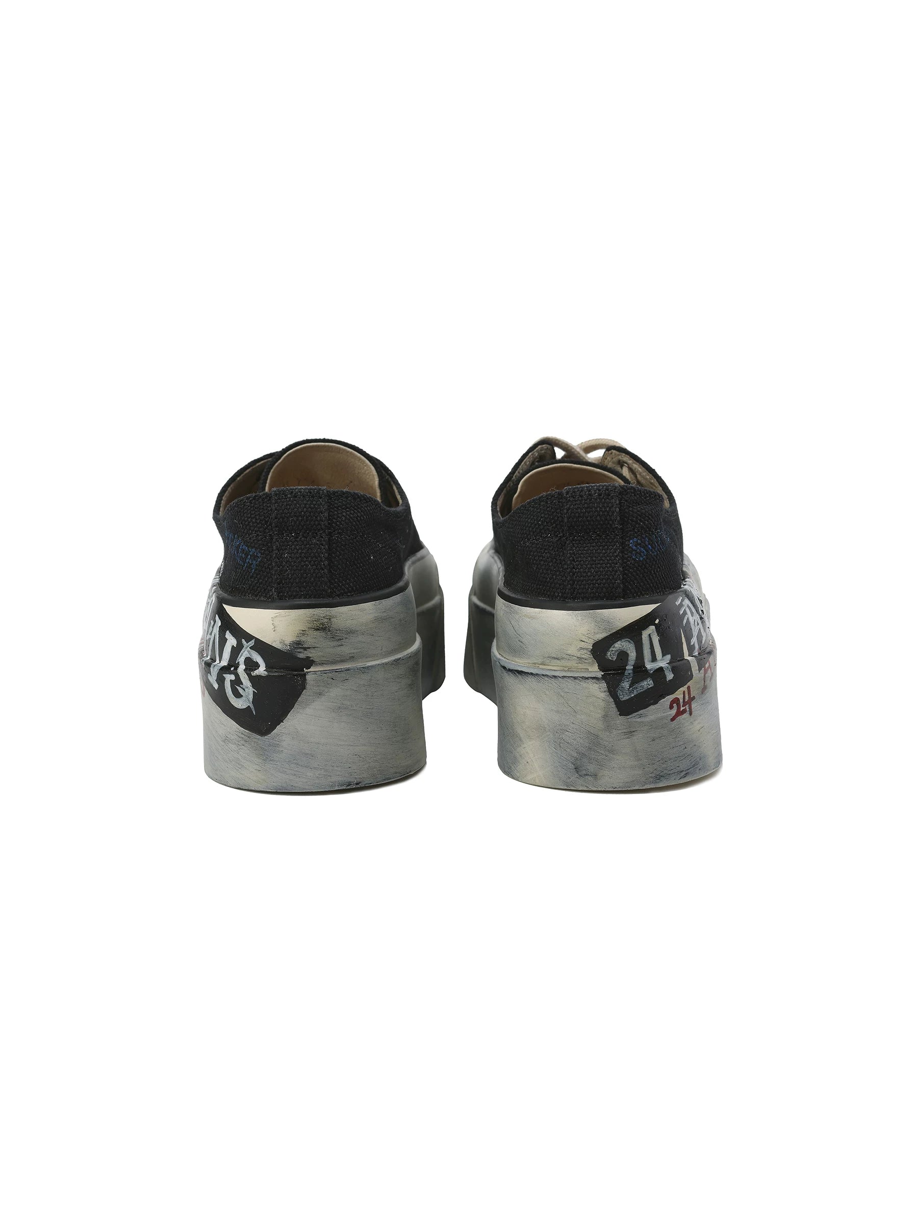 Dirty Fit Graffiti Platform Canvas Sneakers