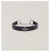 Compass Badge Leather Choker - CHINASQUAD