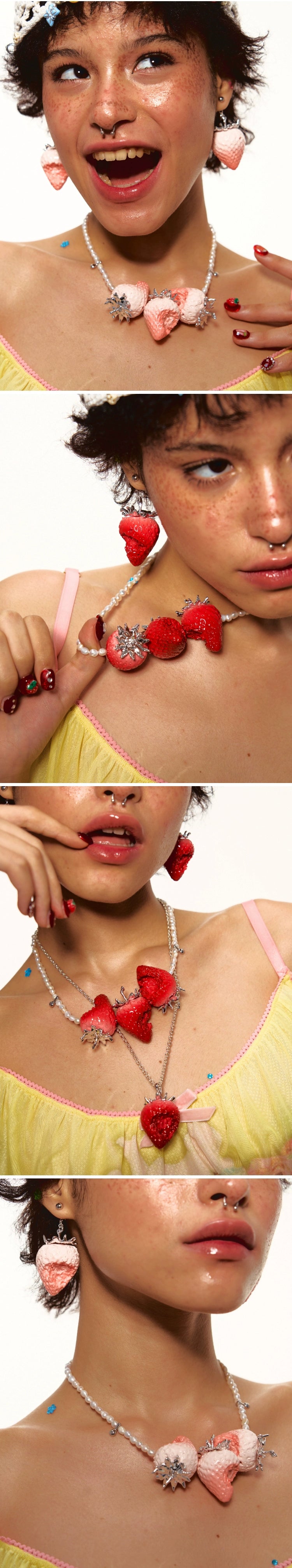 Strawberry Natural Baroque Pearl Necklace - CHINASQUAD