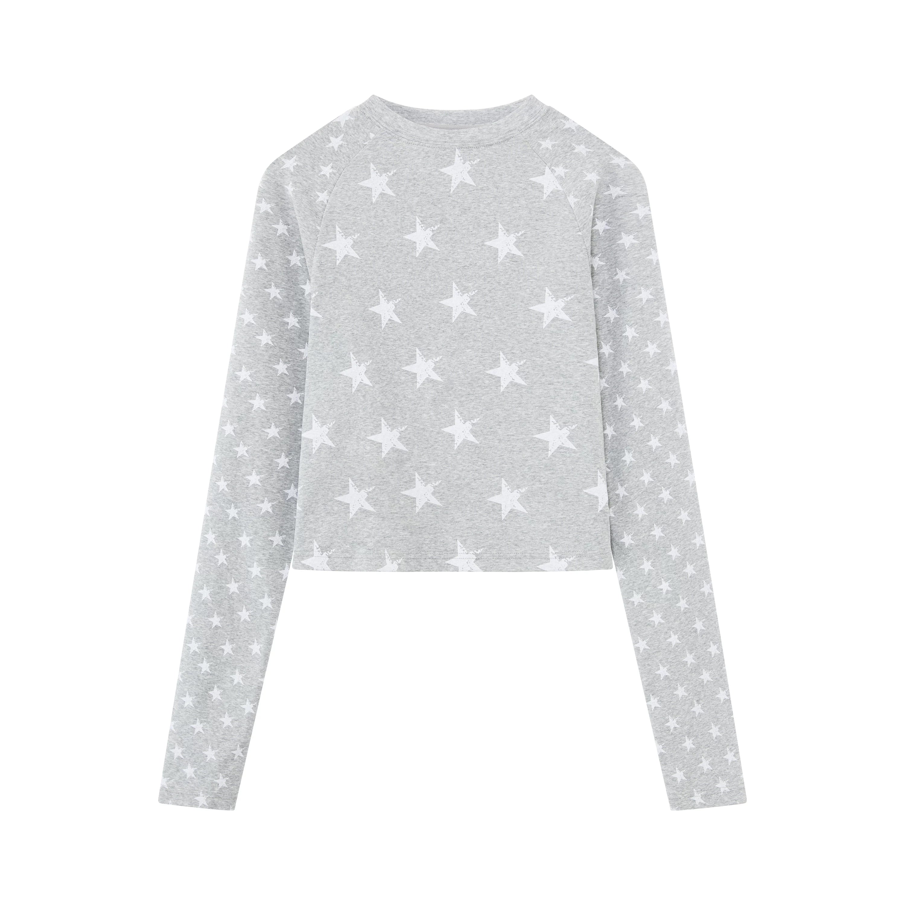 Vintage Distressed Raglan Long Sleeve T-Shirt