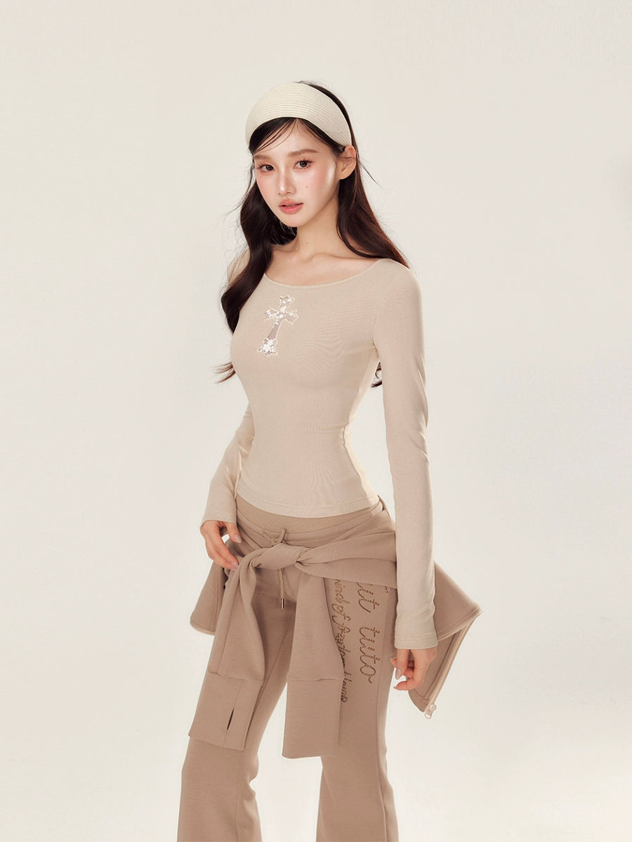 Pink Luxe Yoga Tracksuit Set