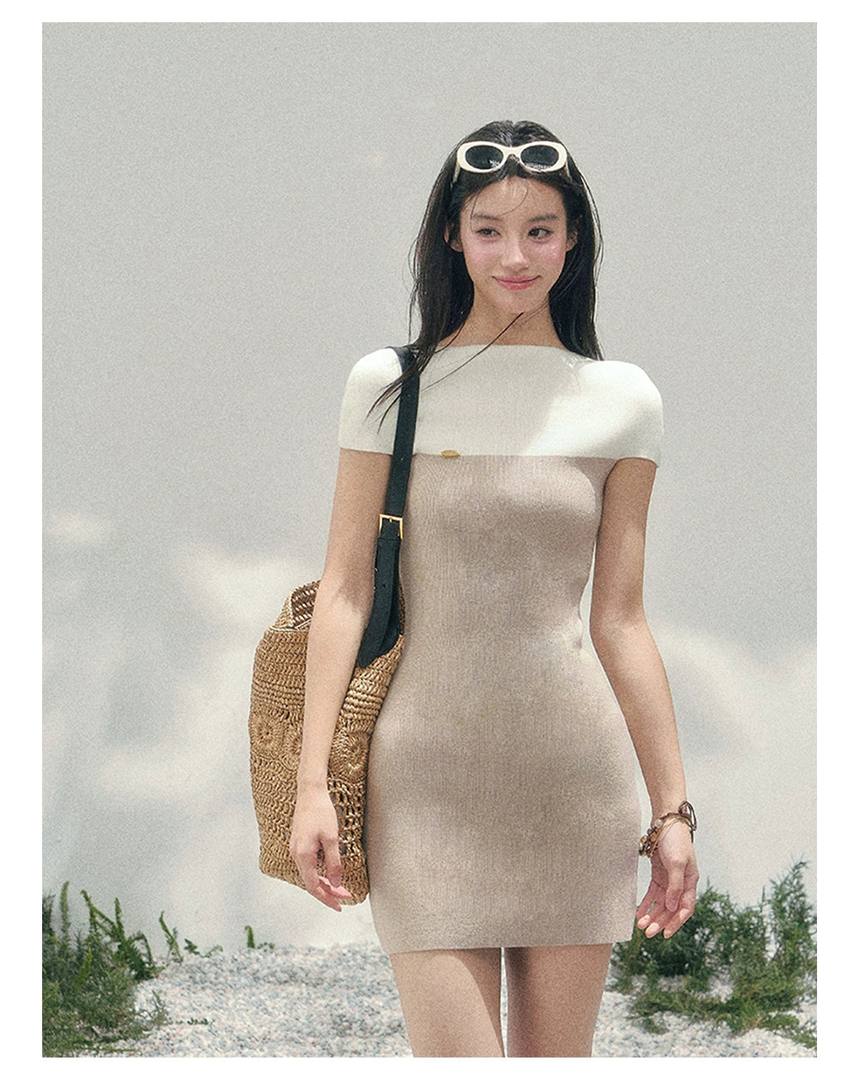 Moonlit Elegance Knit Dress