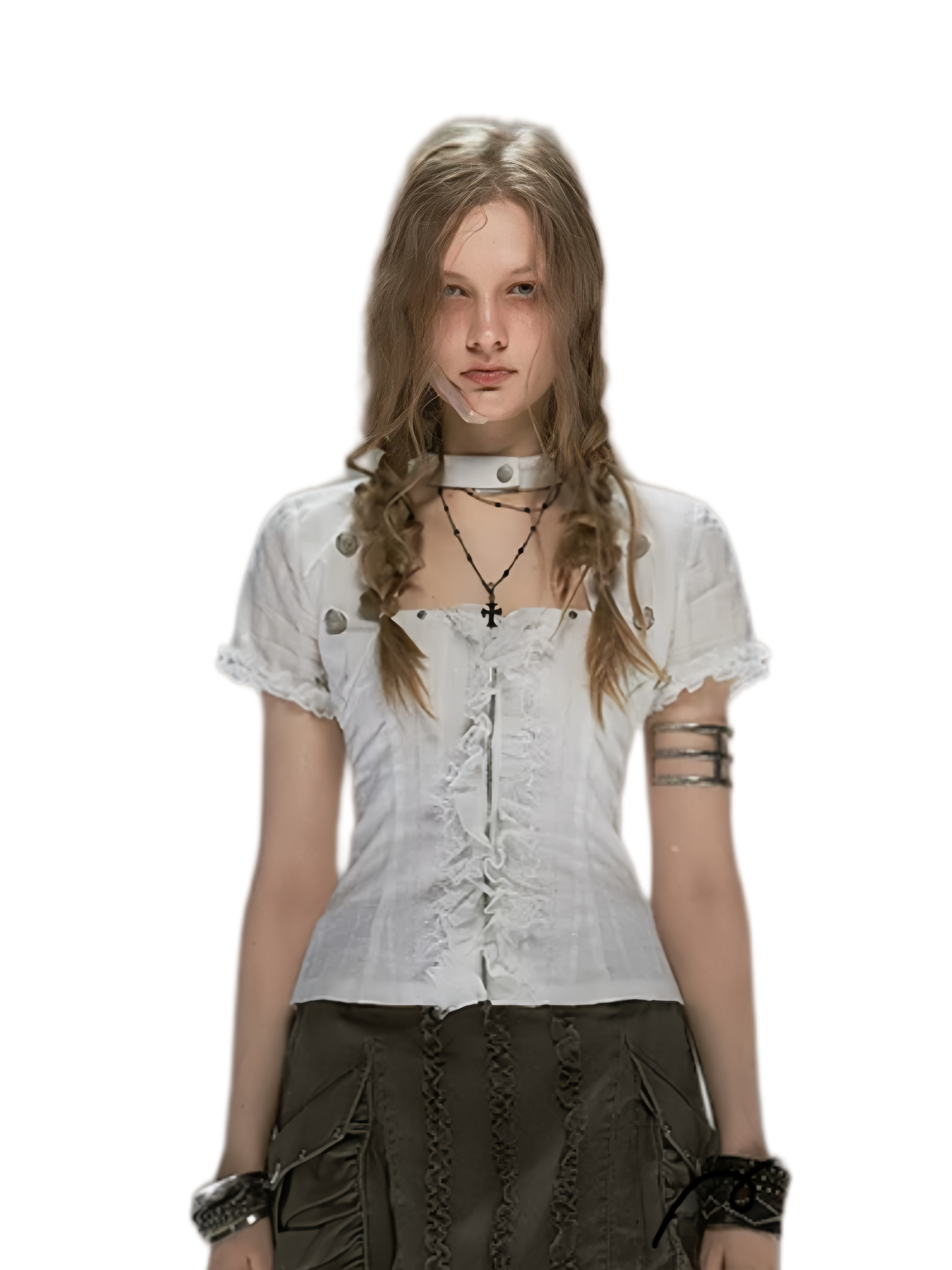 Cest Nous Punk Ruffle Lace Set – Vest & Tank Tops