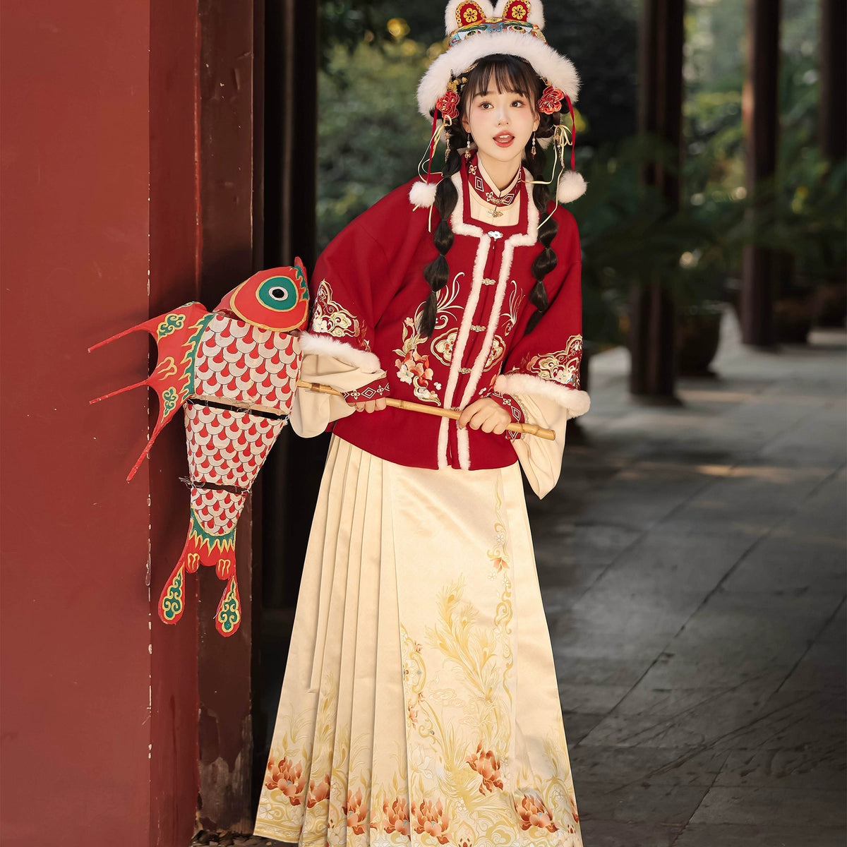 (Final Sale)"岁岁年年"Ming- Dynasty Hanfu Set