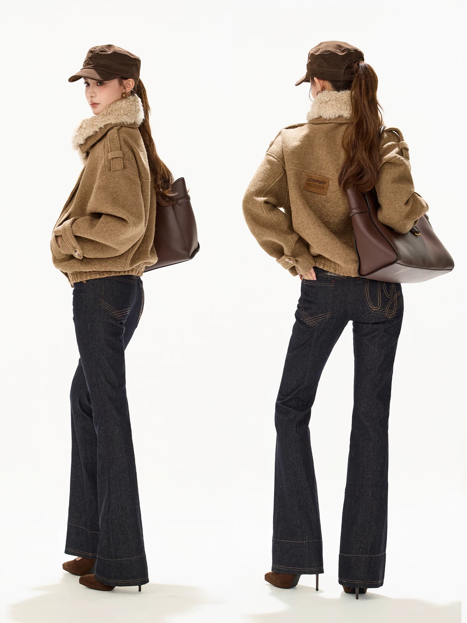 Double-Breasted Wool-Blend Jacket