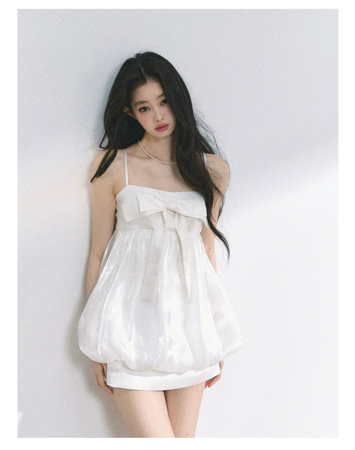 Puff Blossom Off-Shoulder Mini Dress