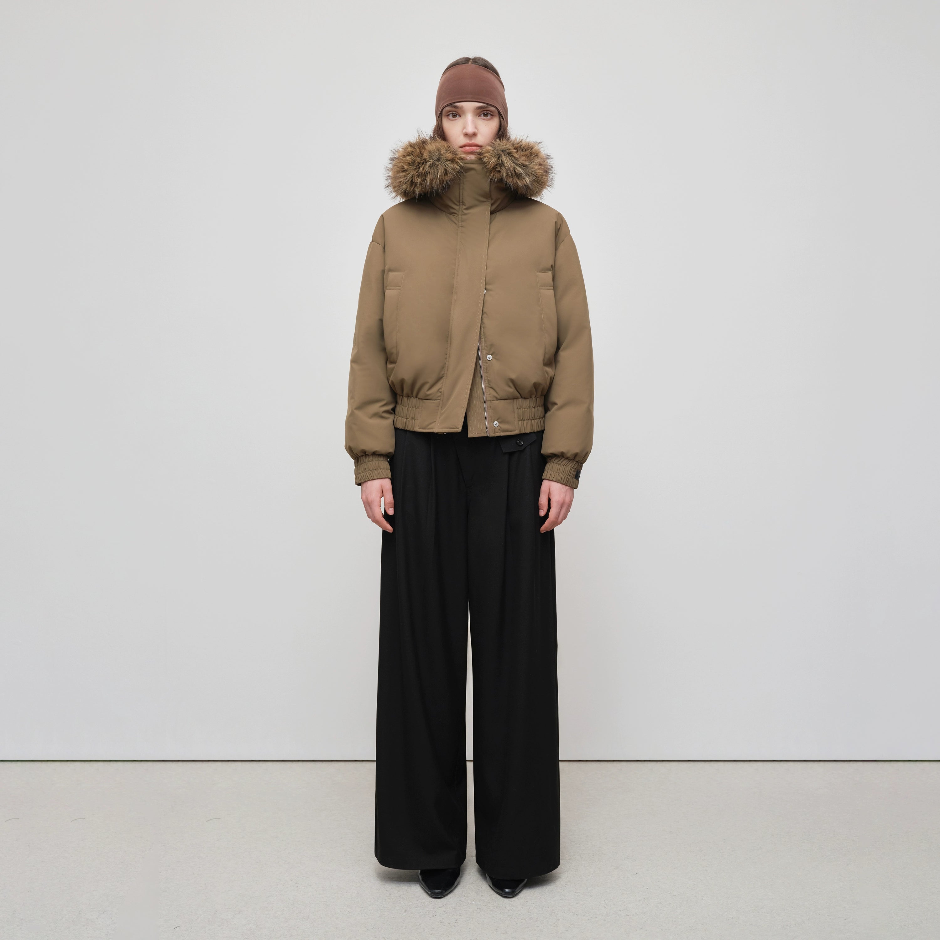 Faux Raccoon Fur Trim 90% White Duck Down Parka - CHINASQUAD