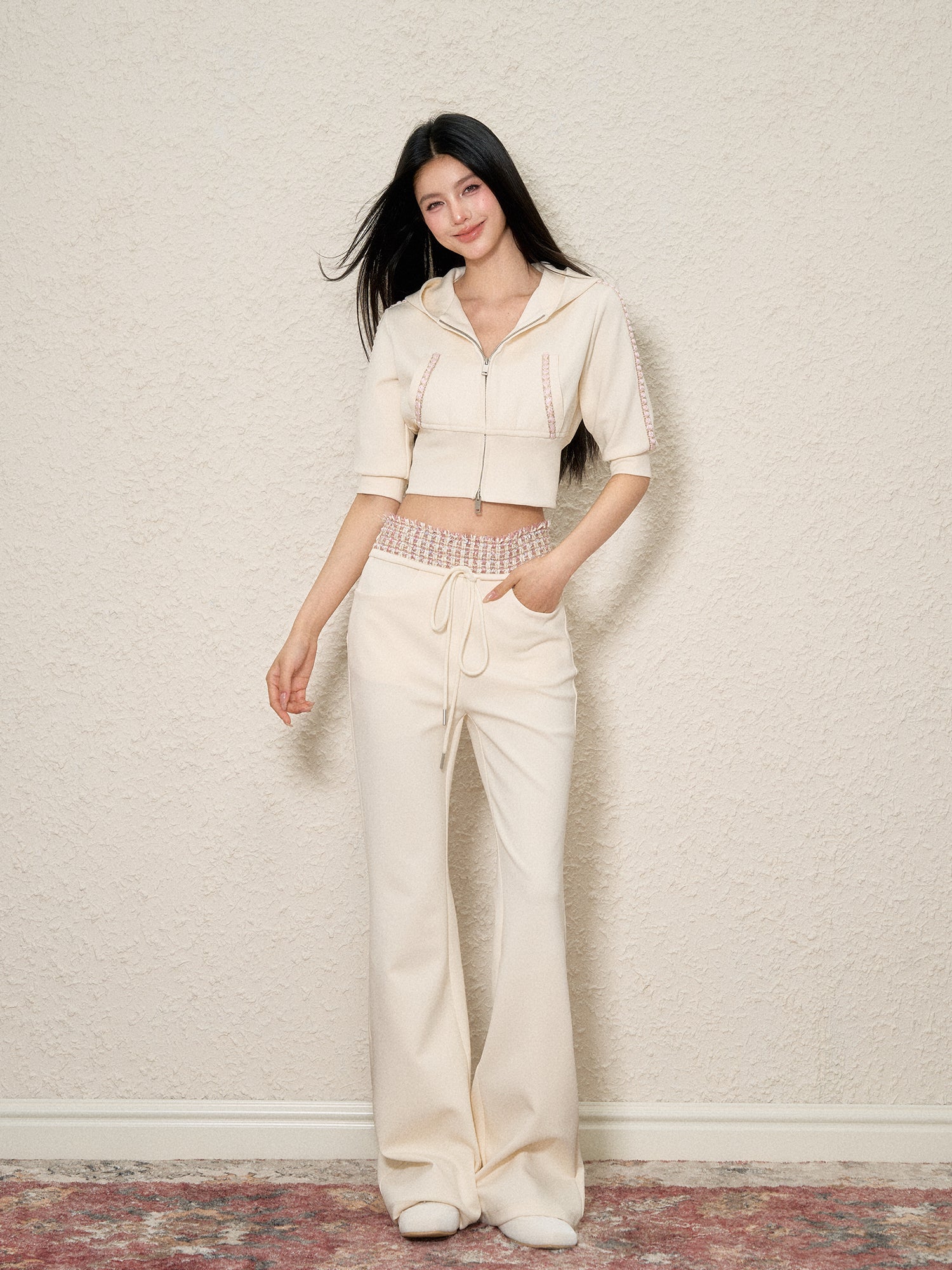 Dual Waistband Split Hem Jogger Pants - CHINASQUAD