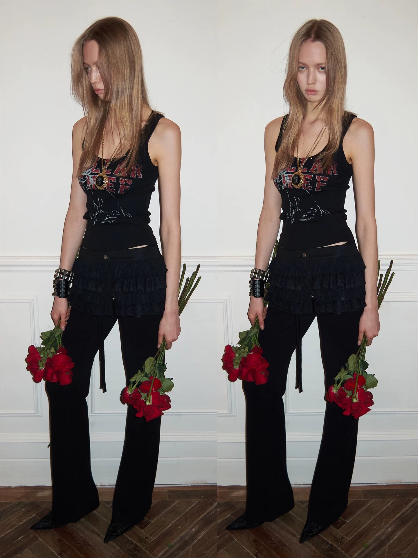 Vintage Graphic U-Neck Ribbed Tank