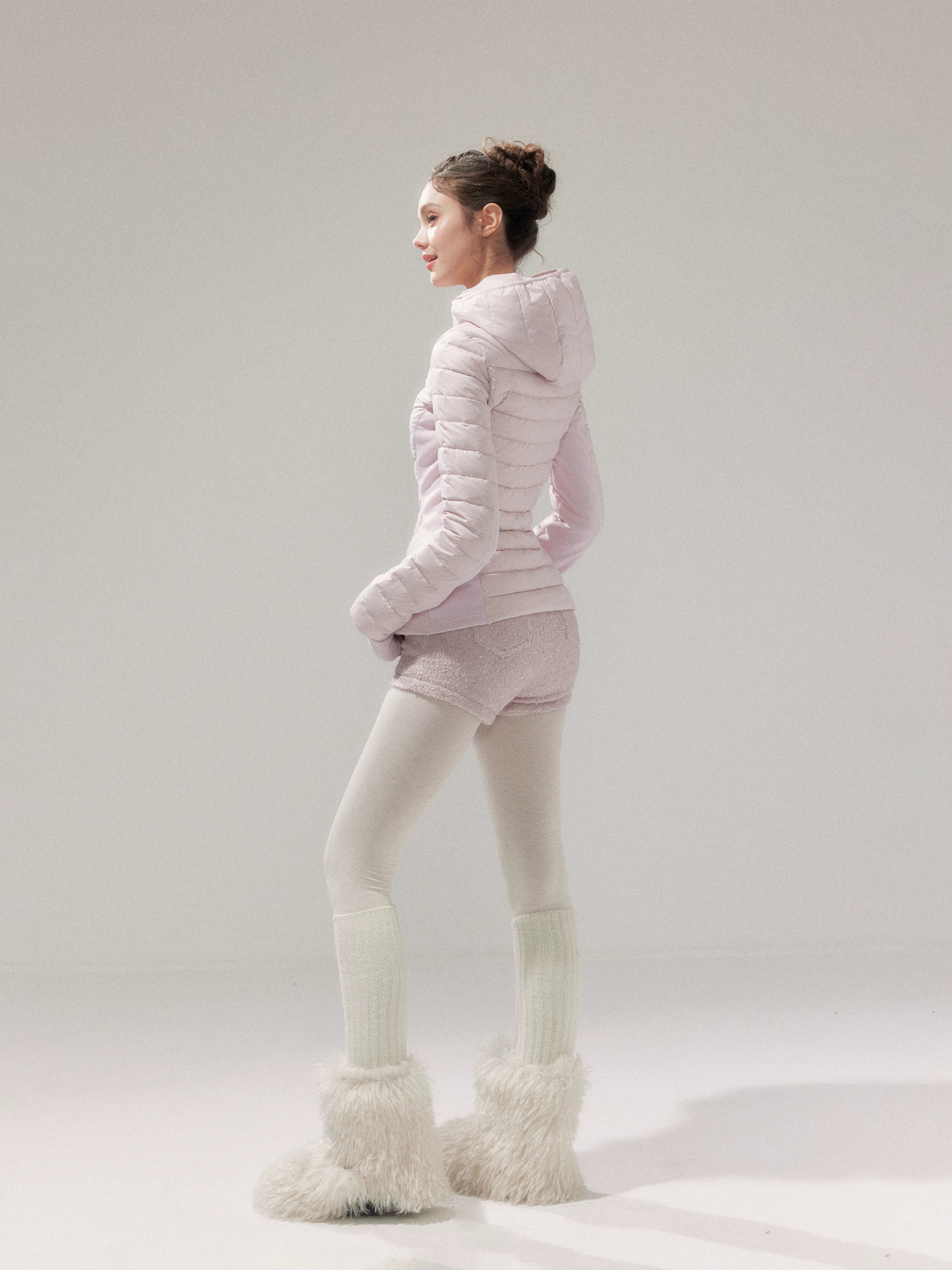 Lightweight 90% Down Quilted Stand-Collar Coat