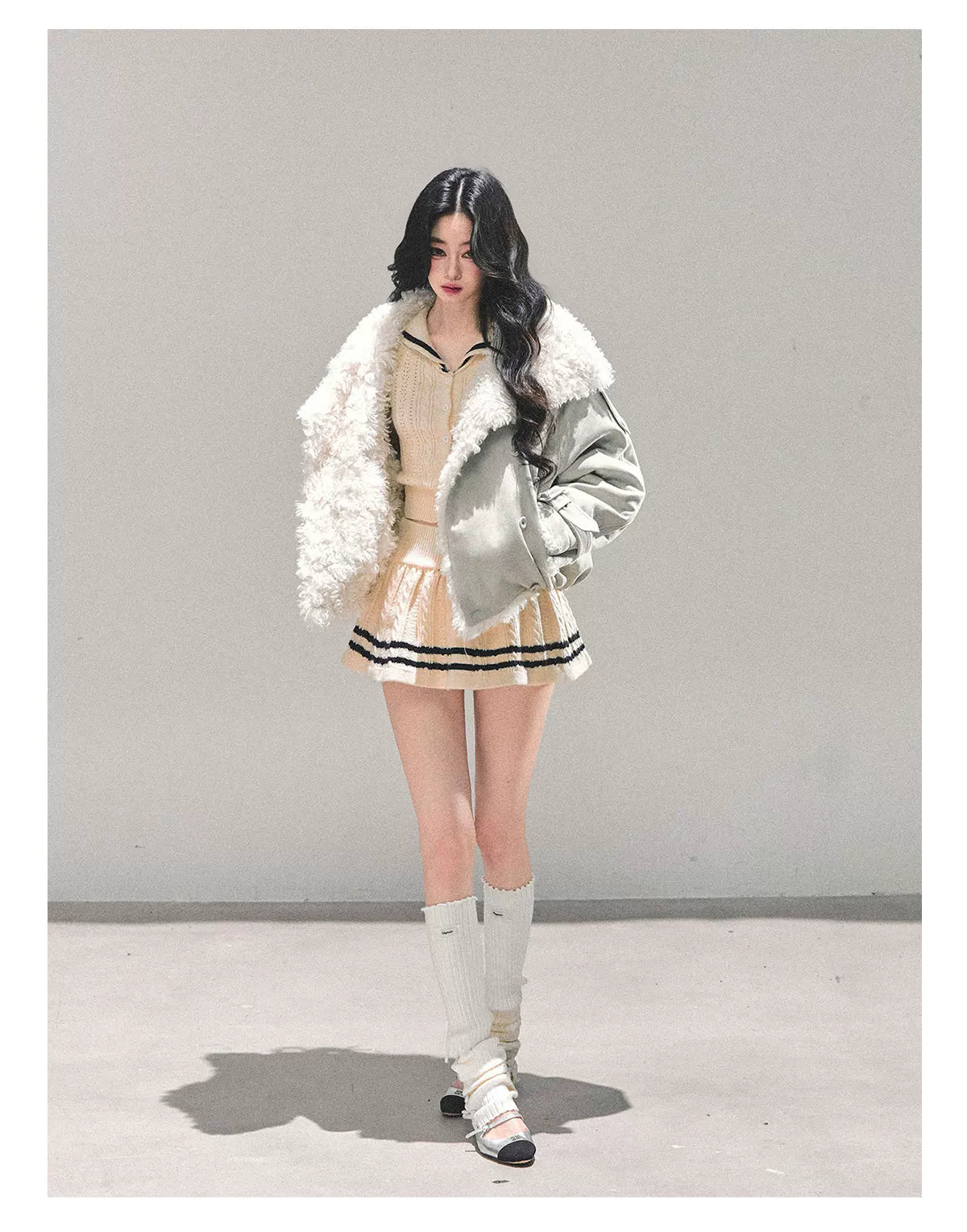 Shearling Winter Puffer Jacket